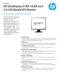 HP EliteDisplay E190i 18.89-inch 5:4 LED Backlit IPS Monitor