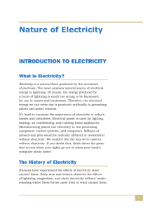 Nature of Electricity - Basic Electronics Career Diploma