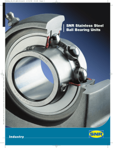 SNR Stainless Steel Ball Bearing Units - NTN