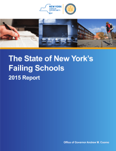 The State of New York`s Failing Schools