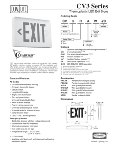cv3-datasheet - Emergency Lighting