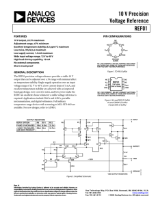 REF01 10 V Precision Voltage Reference Data Sheet (Rev. H)