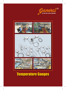 Temperature Gauges Catalogue