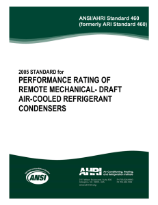 ANSI/AHRI Standard 460-2005