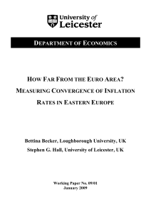 Measuring Convergence of Inflation Rates in Eastern Europe