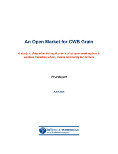An Open Market for CWB Grain