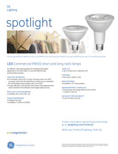 PAR30 LED Short and Long Neck Lamps