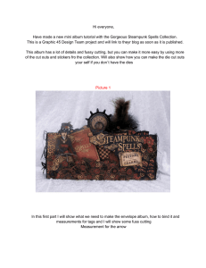 Steampunk Spells envelope album tutorial