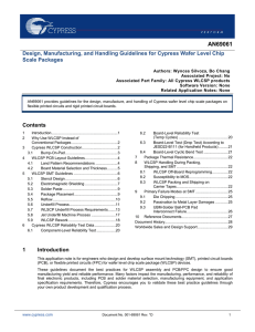 AN69061 - Design, Manufacturing, and Handling Guidelines for