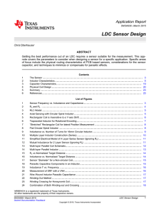 LDC Sensor Design - Texas Instruments