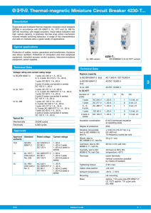 Thermal-magnetic Miniature Circuit Breaker 4230-T... 3