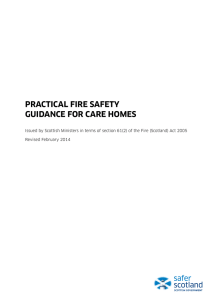 Practical Fire Safety Guidance for Care Homes
