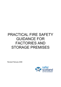 practical fire safety guidance for factories and storage premises