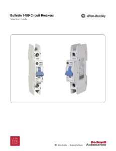 Bulletin 1489 Circuit Breakers Selection Guide