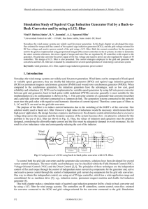 Simulation Study of Squirrel Cage Induction Generator