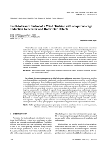 Fault-tolerant Control of a Wind Turbine with a Squirrel