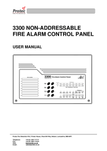 3300 NON-ADDRESSABLE FIRE ALARM CONTROL PANEL