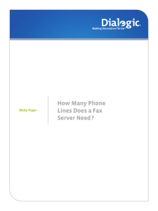 How Many Phone Lines Does a Fax Server Need?