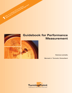 Guidebook for Performance Measurement