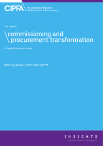 commissioning and procurement transformation