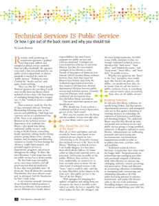 Technical Services IS Public Service