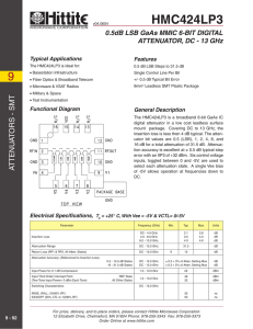 HMC424LP3 datasheet