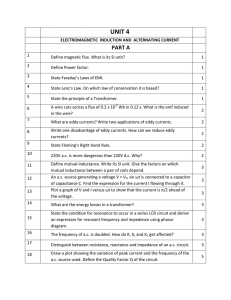 ELECTROMAGNETIC INDUCTION AND ALTERNATING CURRENT 2