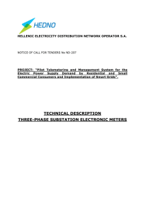 three-phase substation meters