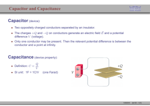 Capacitor and Capacitance