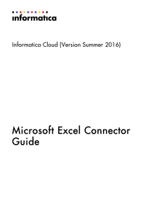 Microsoft Excel Connector Guide - Knowledge Base