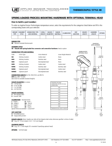 Thermocouple/style 48 - United Electric Controls