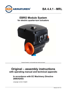 Operating instructions Manual Modular