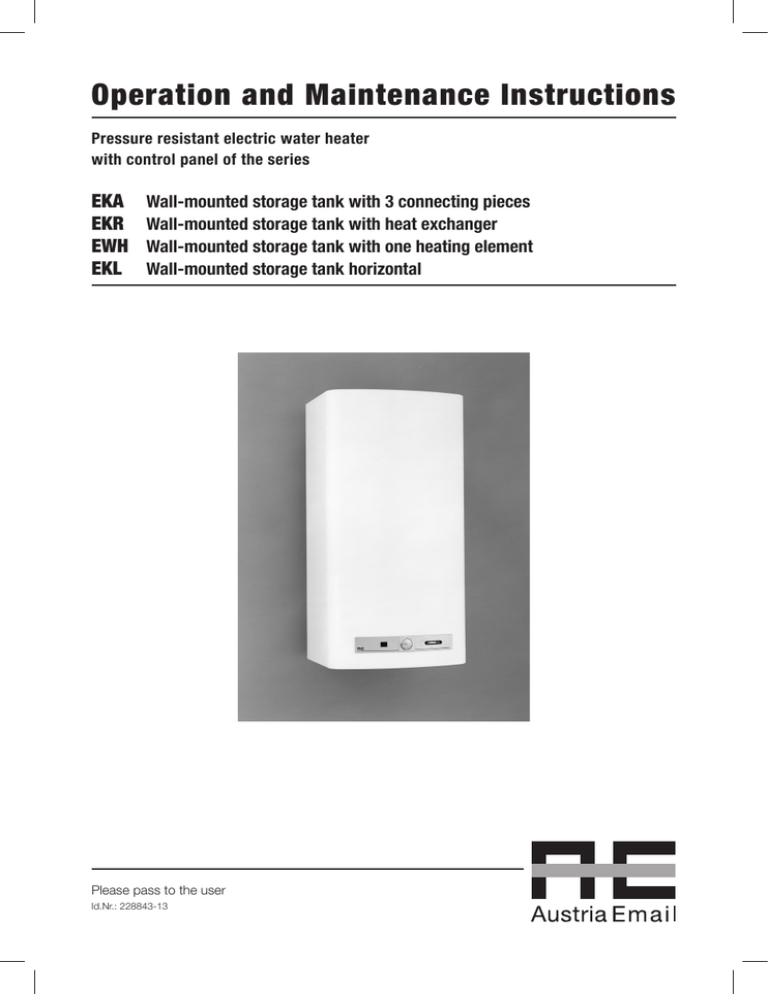 Operating instructions