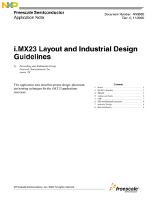 i.MX23 Layout and Industrial Design Guidelines