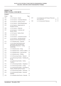 series 1700 structural concrete