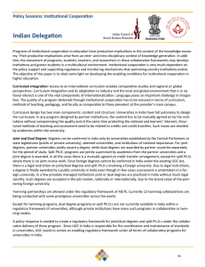Indian Delegation - Institute of International Education