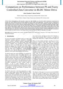 Comparison on Performance between PI and Fuzzy Controlled Zeta