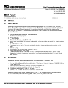 Specifications PDF - Sentinel Power Inc.