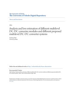 Analysis and loss estimation of different multilevel DC