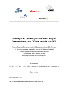Planning of the Grid Integration of Wind Energy in