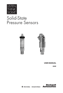 Solid-State Pressure Sensors User Manual