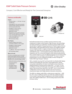 836P-PP001A-EN-P, 836P Solid-State Pressure Sensors