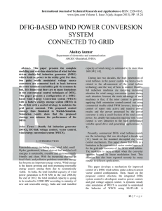 dfig-based wind power conversion system connected to grid