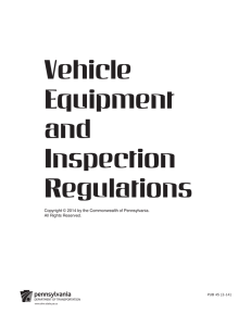 Vehicle Equipment and Inspection Regulations