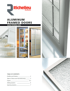 aluminum framed doors