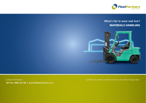 What`s fair in wear and tear? MATERIALS HANDLING