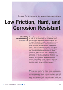 Low Friction, Hard, and Corrosion Resistant
