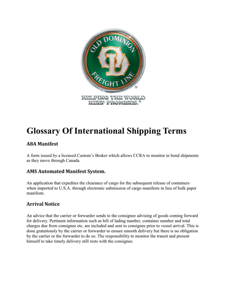 glossary-of-international-shipping-terms