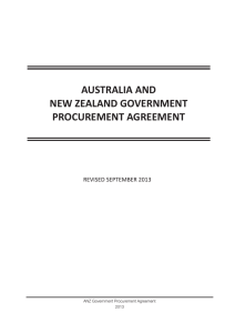 australia and new zealand government procurement agreement
