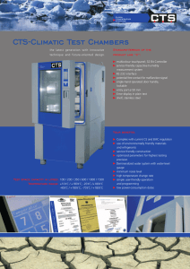 CTS-Climatic Test Chambers